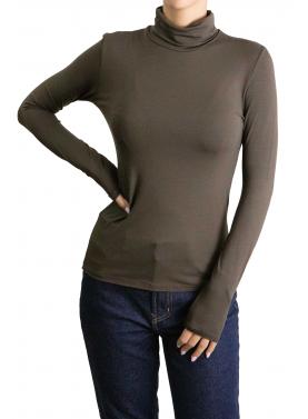 Maglia collo alto in viscosa